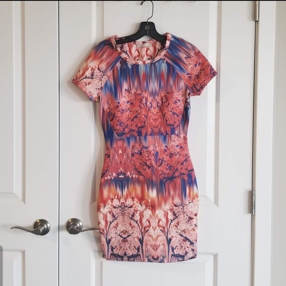 Printed Bodycon Colorful Dress Zara